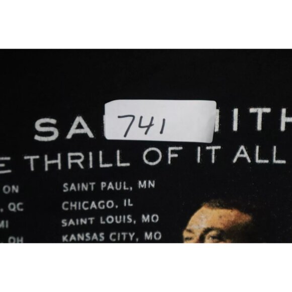 Nike Dri-Fit T-Shirt Mens XL Black Sam Smith The Thrill Of It All Tour Graphic - Picture 6 of 6